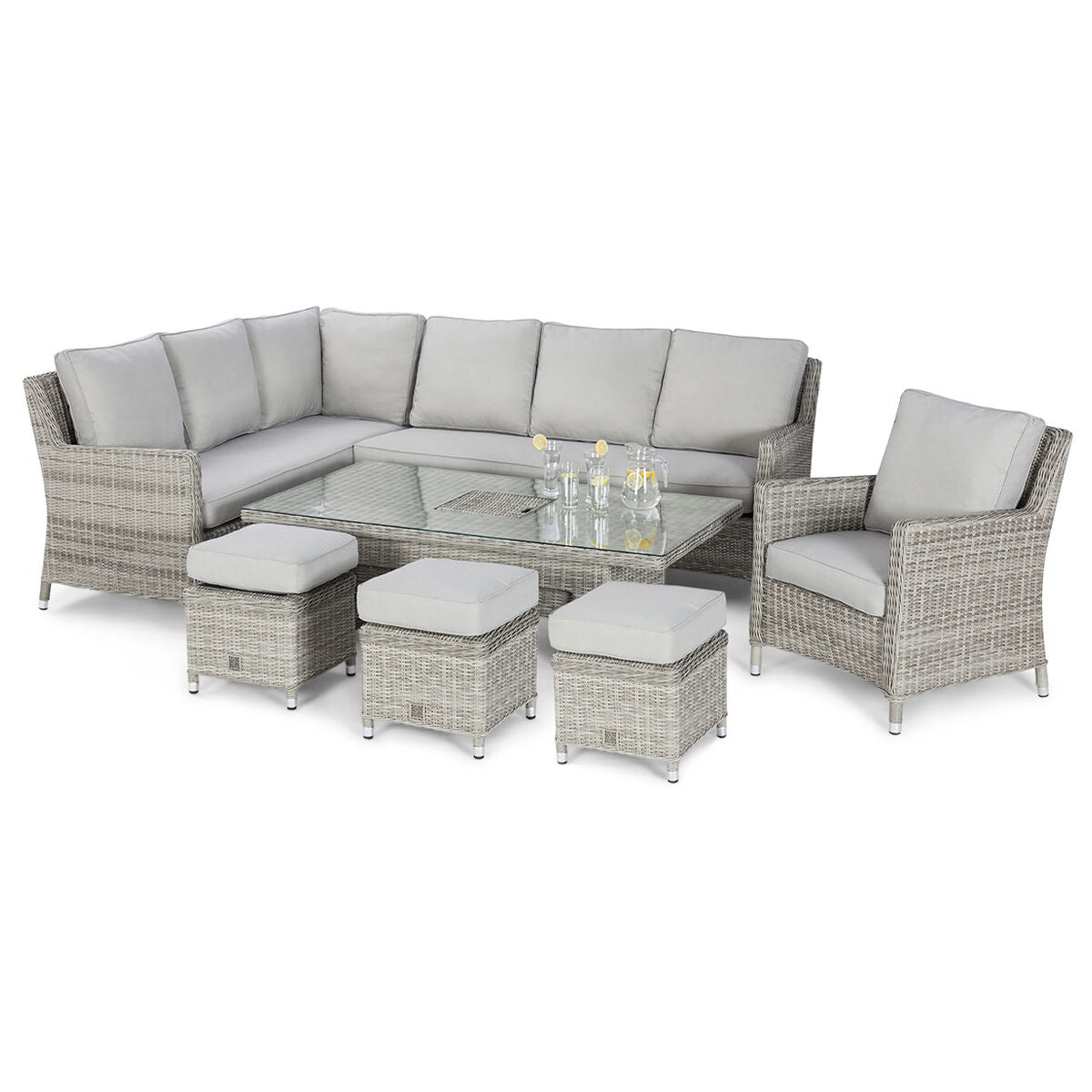 Homeflair - Oxford Rattan Corner Dining Set