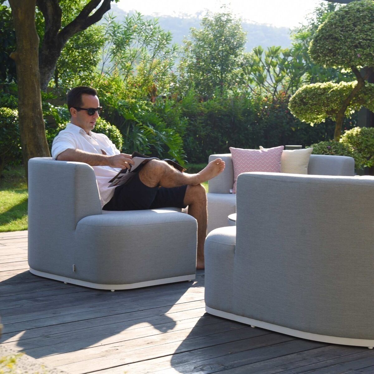 Homeflair - Outdoor Fabric Snug Lifestyle Suite
