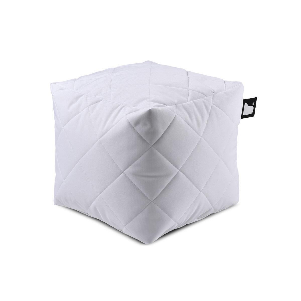 Homeflair - Quilted Bean Box - White