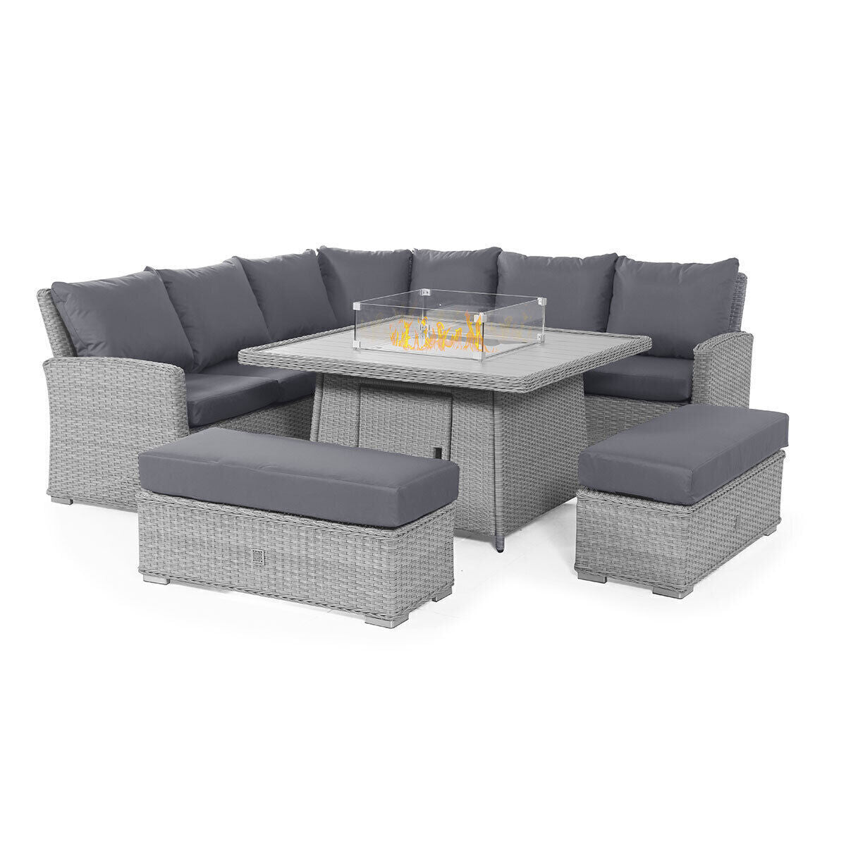 Homeflair - Ascot Deluxe Rattan Corner Dining Set