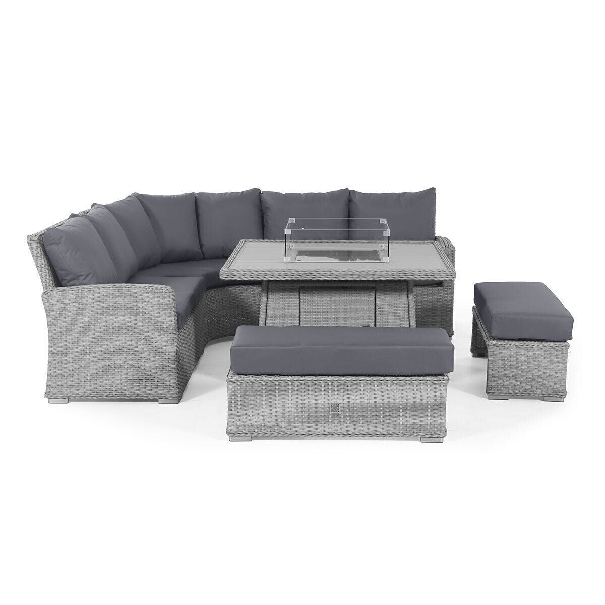 Homeflair - Ascot Deluxe Rattan Corner Dining Set