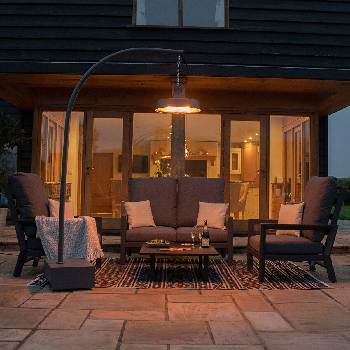 Homeflair -2100W Aurora Pendant Overhang Electric Patio Heater
