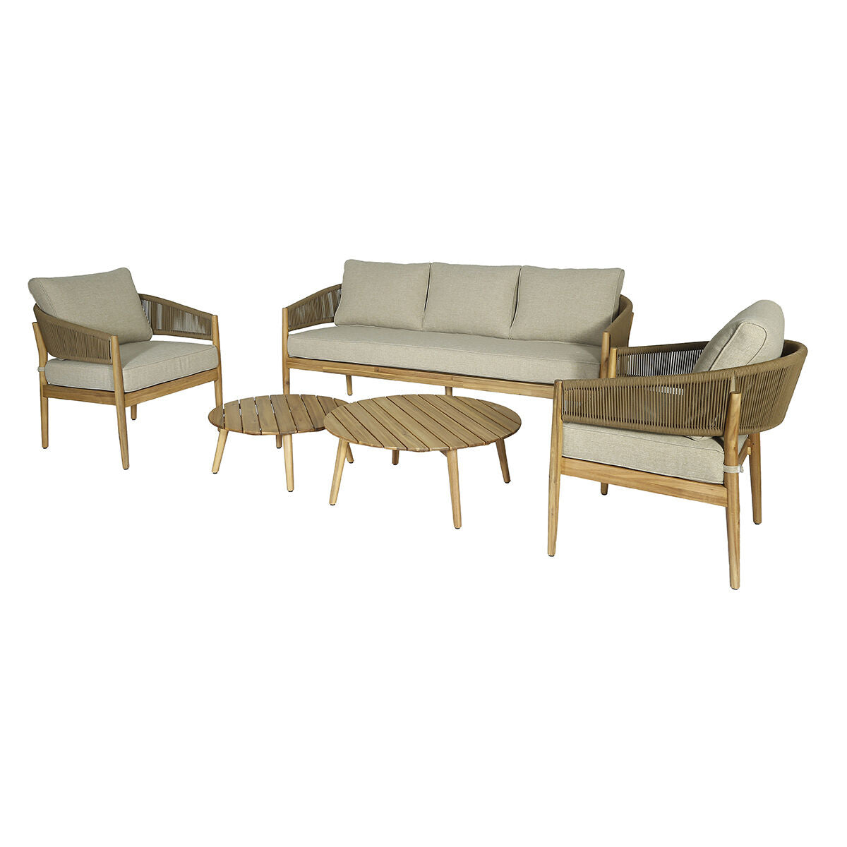 Homeflair - Porto Rope Weave 2 Seat Sofa Set