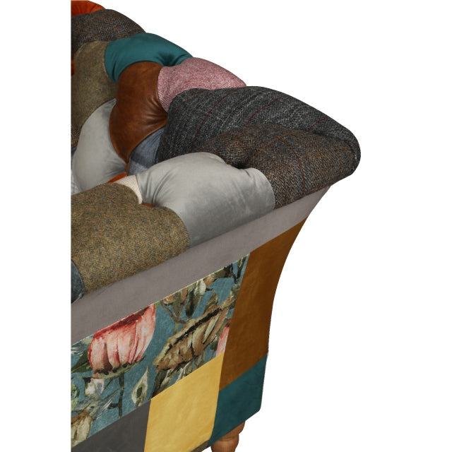 Rutland Patchwork 2 Seater Sofa | Vintage