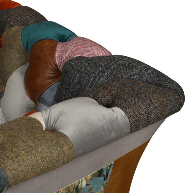 Rutland Patchwork 2 Seater Sofa | Vintage
