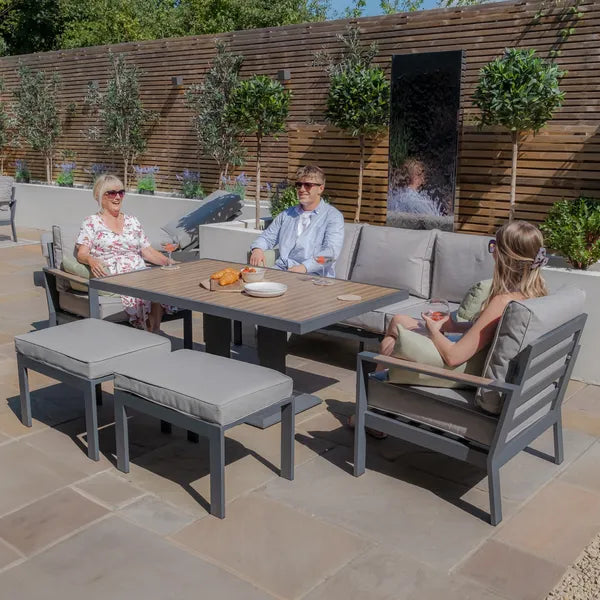 Vancouver Small Aluminium Corner Dining Set