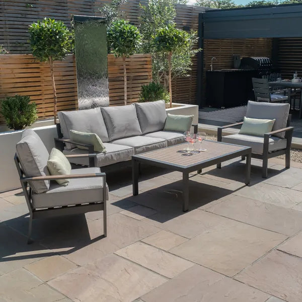 Vancouver 2 Seat Sofa Aluminium Corner Sofa Set