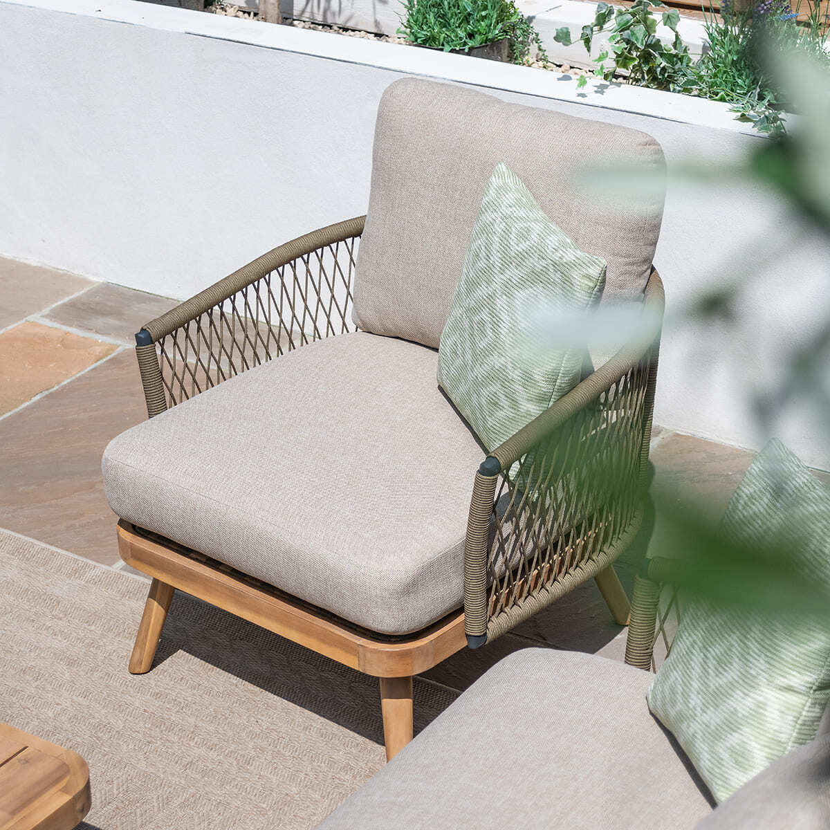 Homeflair - Bali Rope Weave 3 Seat Sofa Set