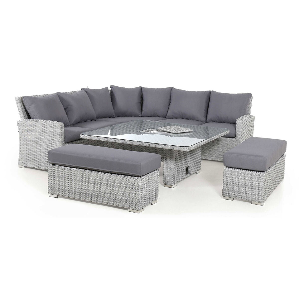 Homeflair - Ascot Deluxe Rattan Corner Dining Set