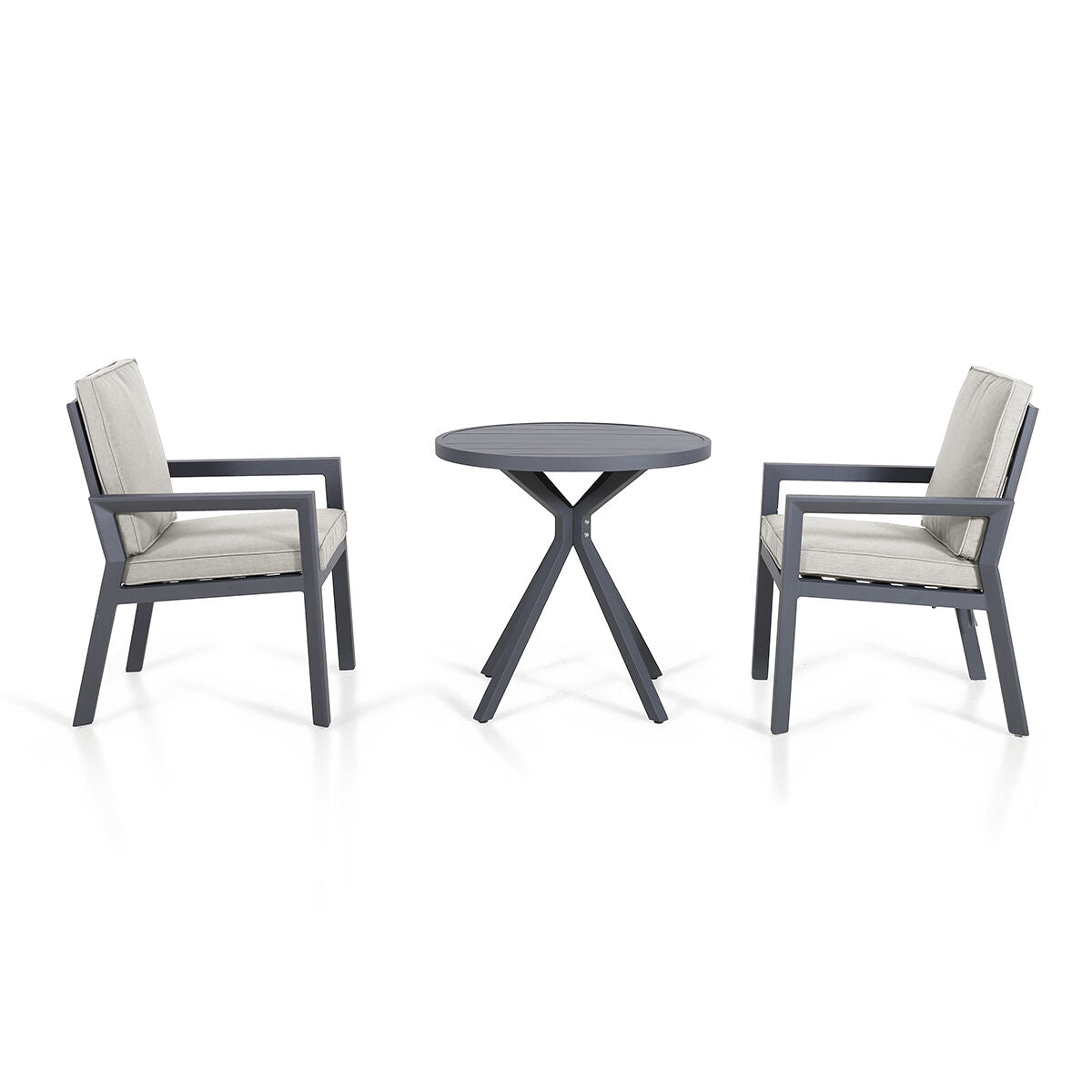 Homeflair - New York 3 Piece Aluminium Bistro Set