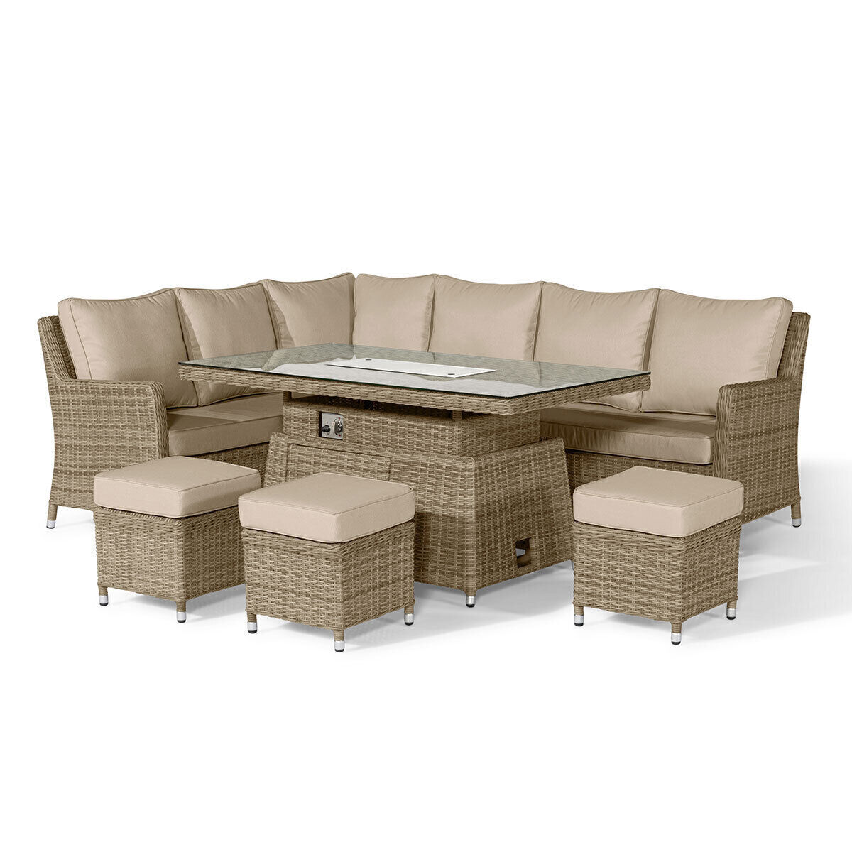 Homeflair - Winchester Corner Rattan Dining Set