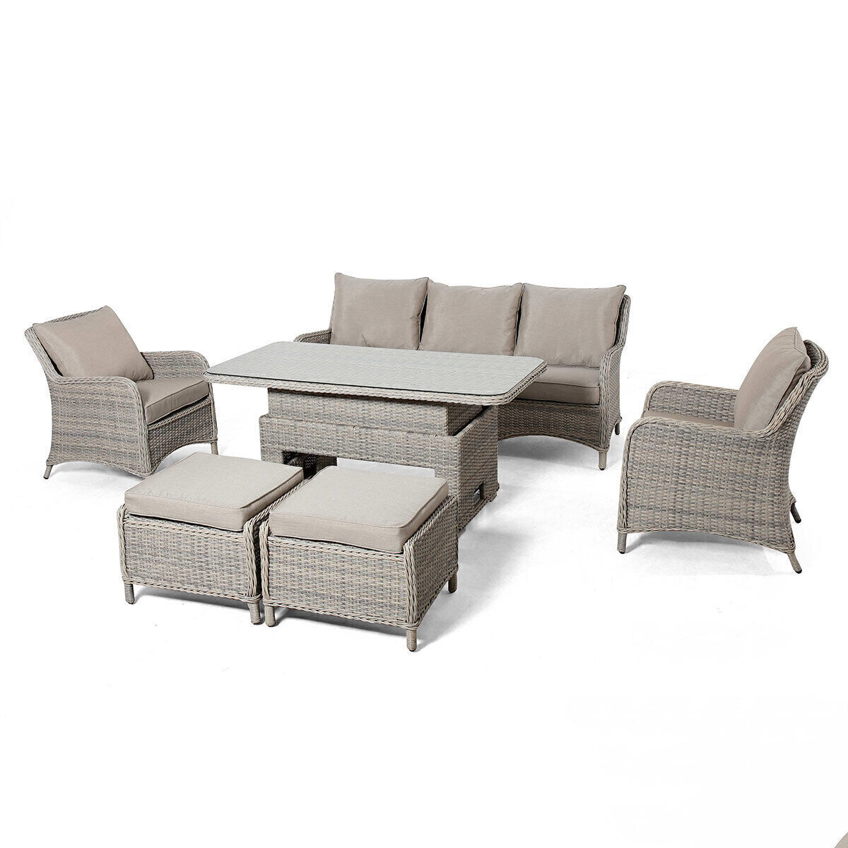 Homeflair - Cotswold Sofa Rattan Dining Set