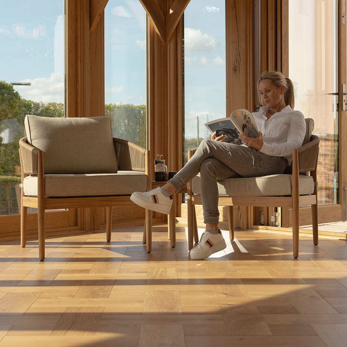 Homeflair - Porto Rope Weave Lounge Set