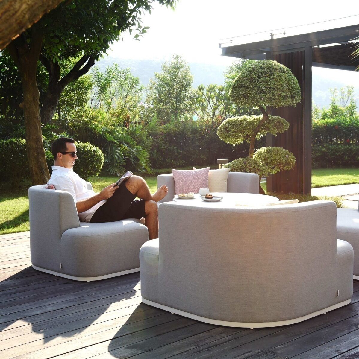 Homeflair - Outdoor Fabric Snug Lifestyle Suite