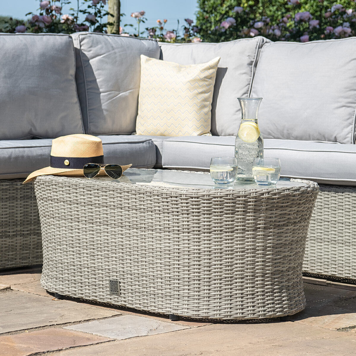 Homeflair - Oxford Small Rattan Corner Sofa Set