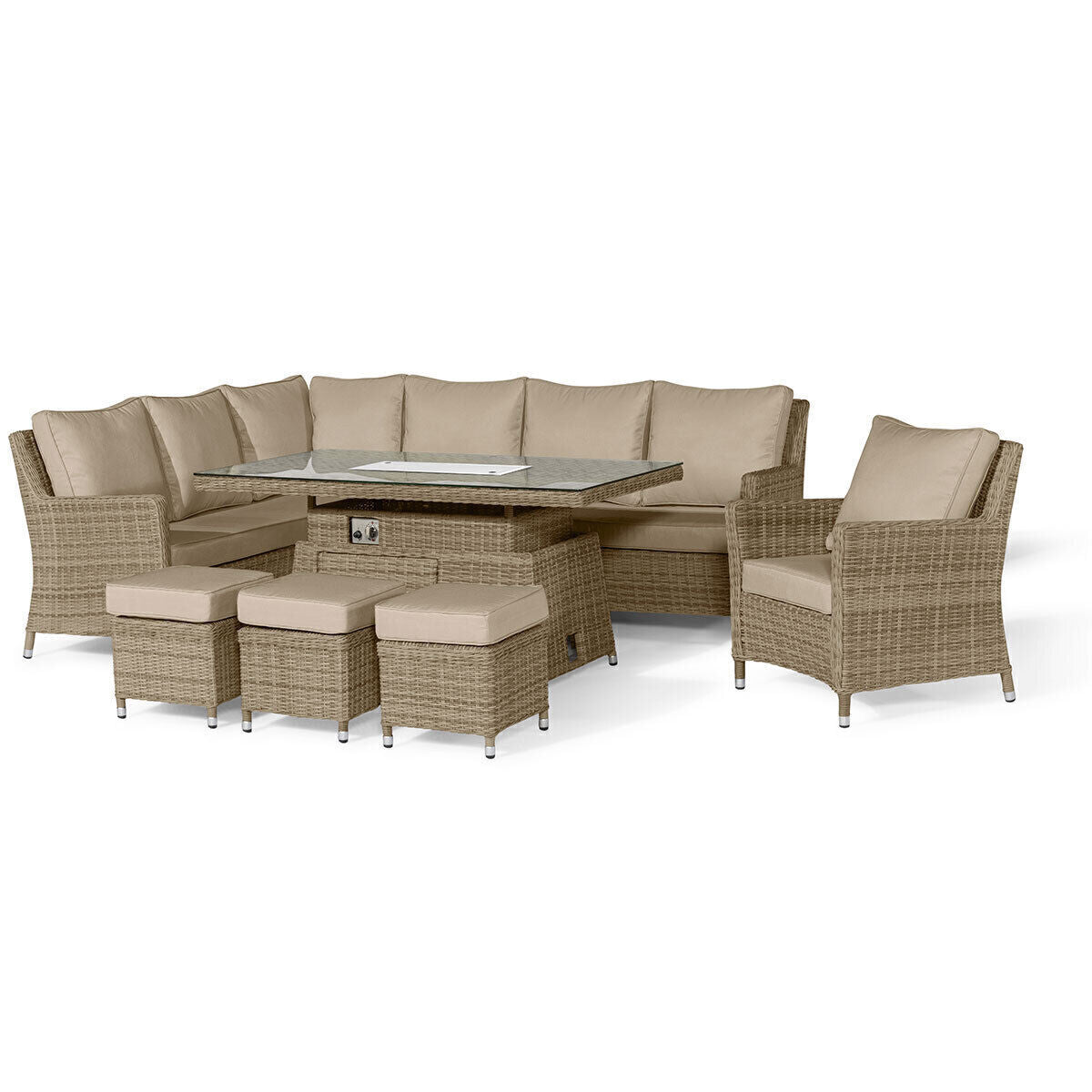 Homeflair - Winchester Corner Rattan Dining Set