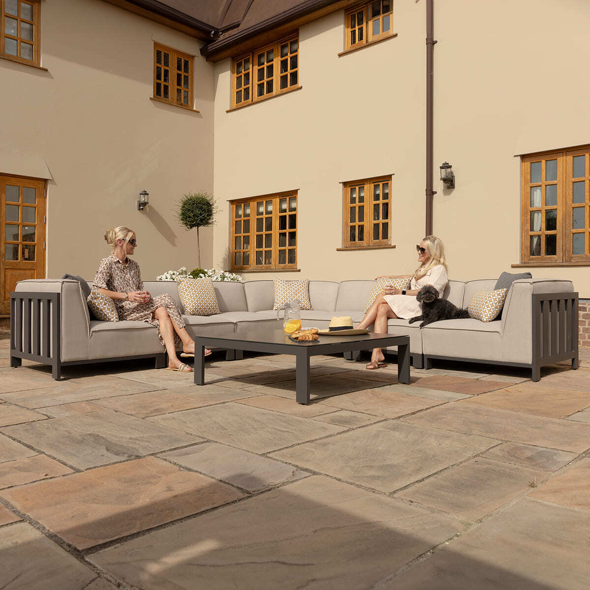 Homeflair - Outdoor Fabric Ibiza Large Corner Sofa Set