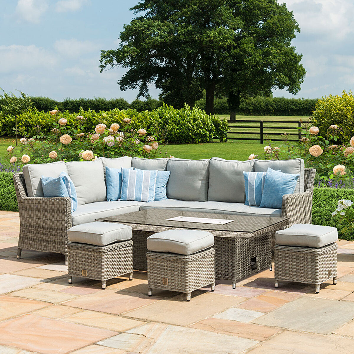 Homeflair - Oxford Corner Rattan Dining Set