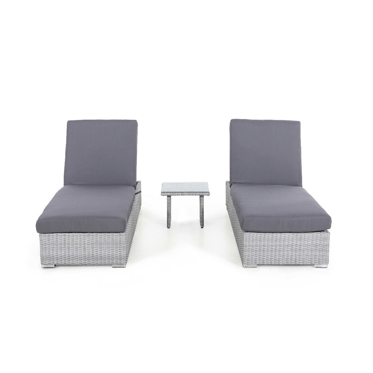 Homeflair - Ascot Rattan Sun Lounger Set