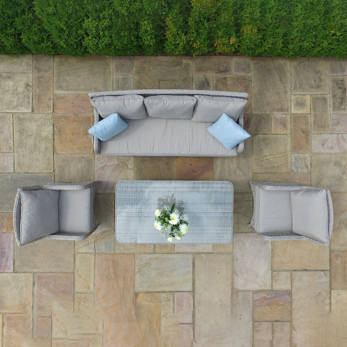 Homeflair - Cotswold Sofa Rattan Dining Set