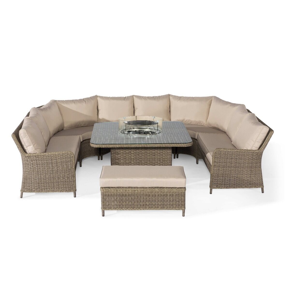 Homeflair - Winchester Royal U-Shaped Rattan Sofa Set