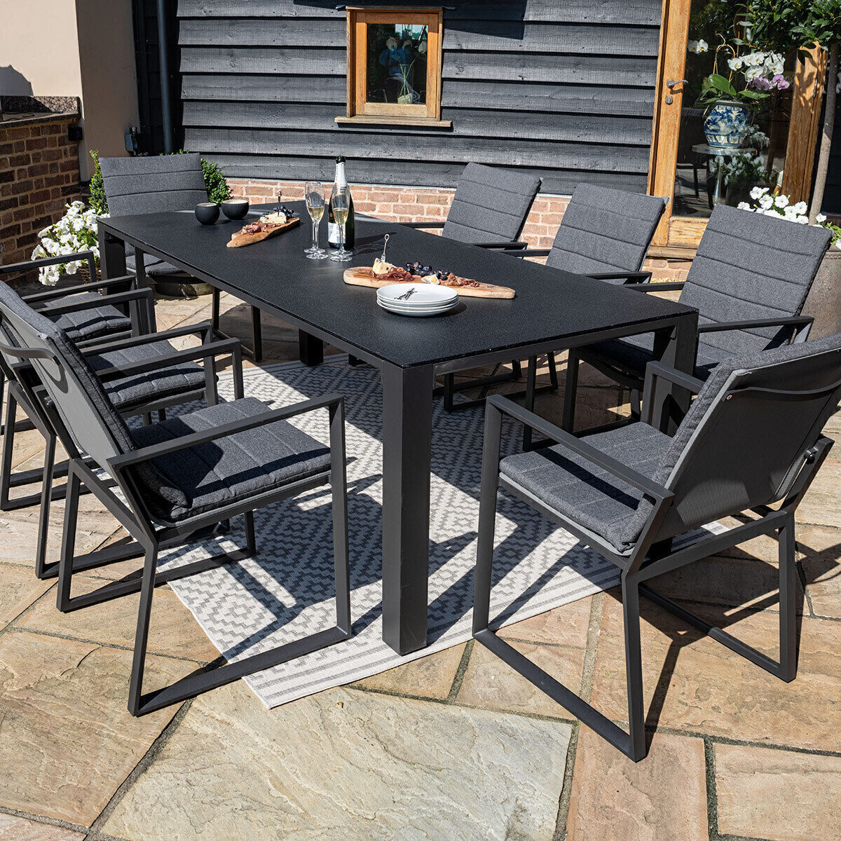 Homeflair - Manhattan Aluminium Dining Set
