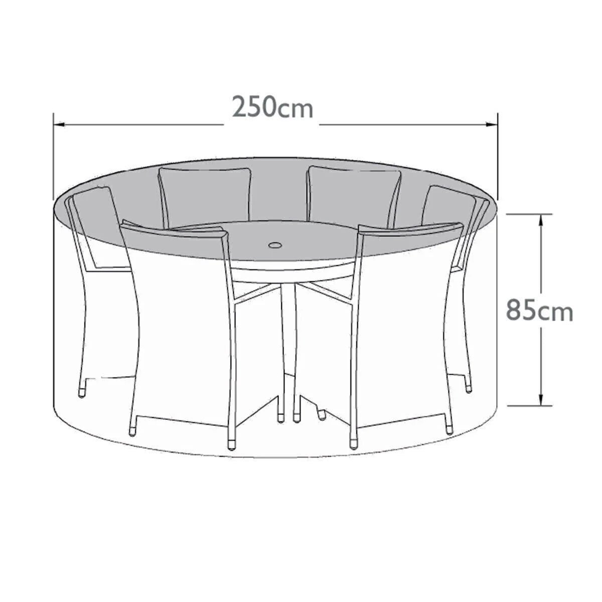 Homeflair -6 Seat Round Dining Set