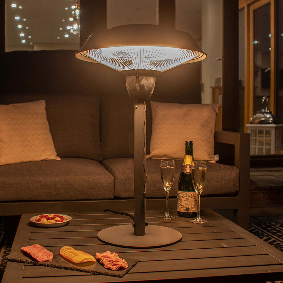Homeflair - 1500W Hestia Table Top Electric Patio Heater