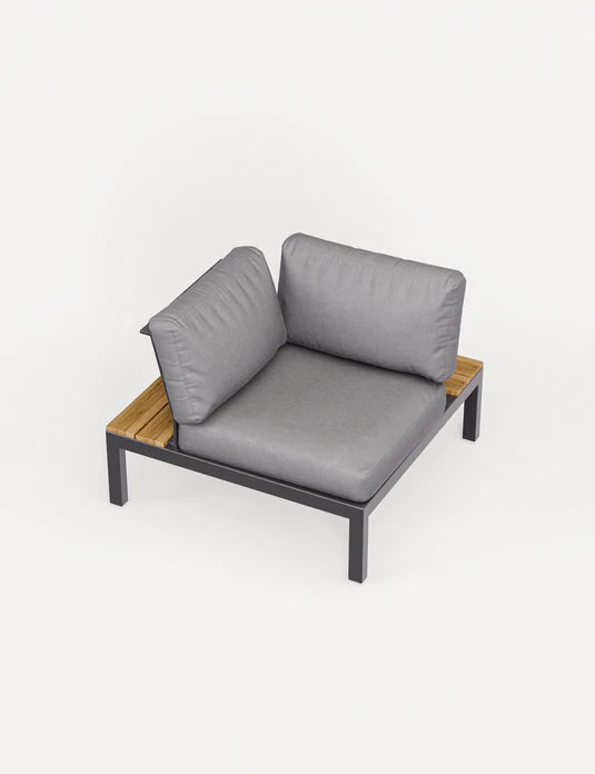 Aspen Teak 6 Seater Modular Corner Lounging Set with Coffee Table