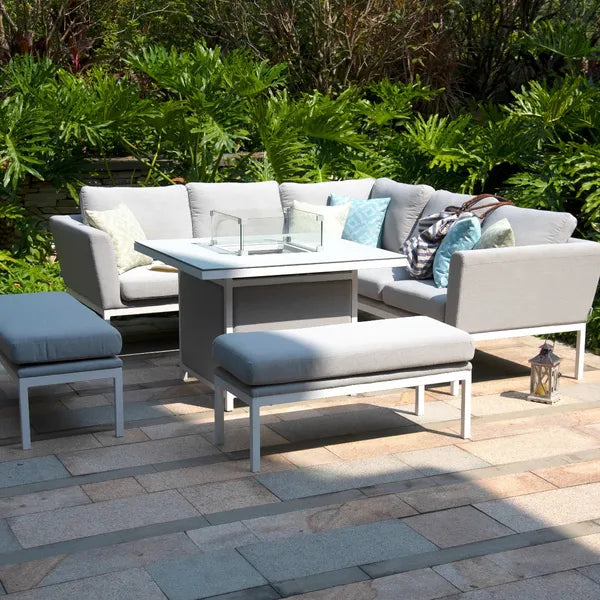 Homeflair – Outdoor Fabric Pulse Square Corner Dining Set