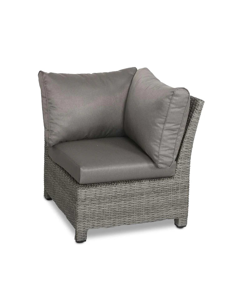 Paris 8 Seater Deluxe Modular Corner Dining & Lounging Set with Rectangular Fire Pit Table