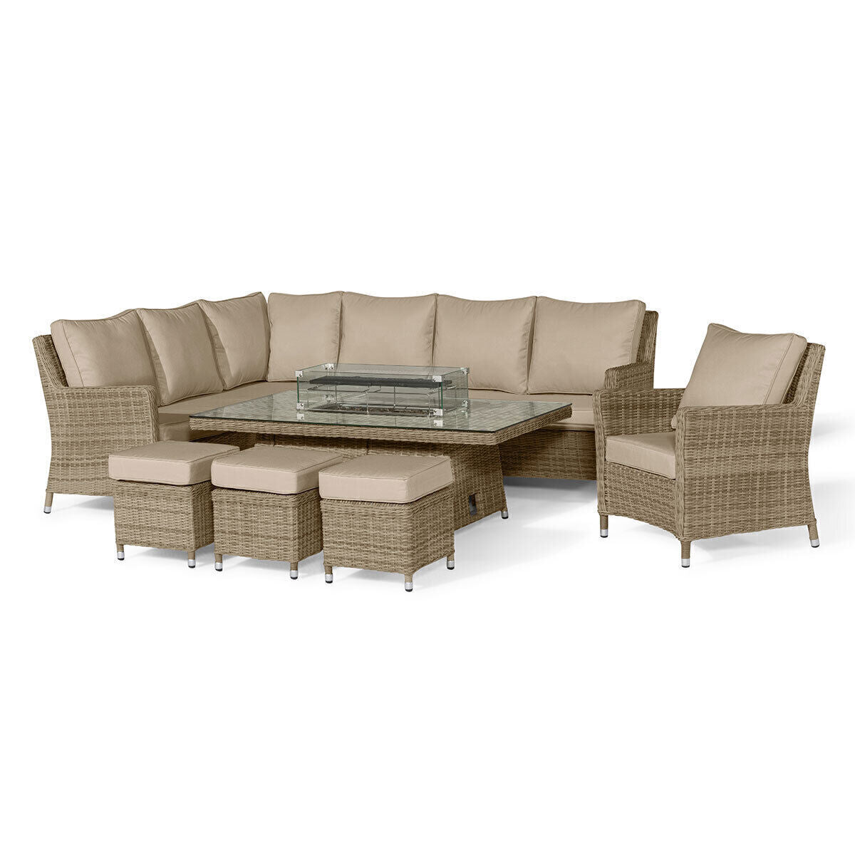 Homeflair - Winchester Corner Rattan Dining Set
