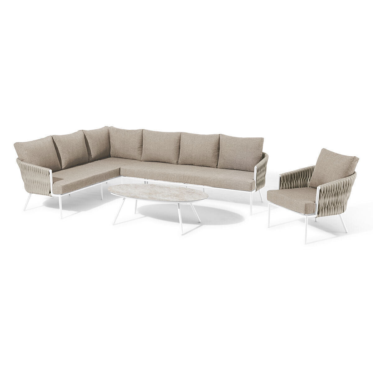 Homeflair - Marina Rope Weave Corner Group