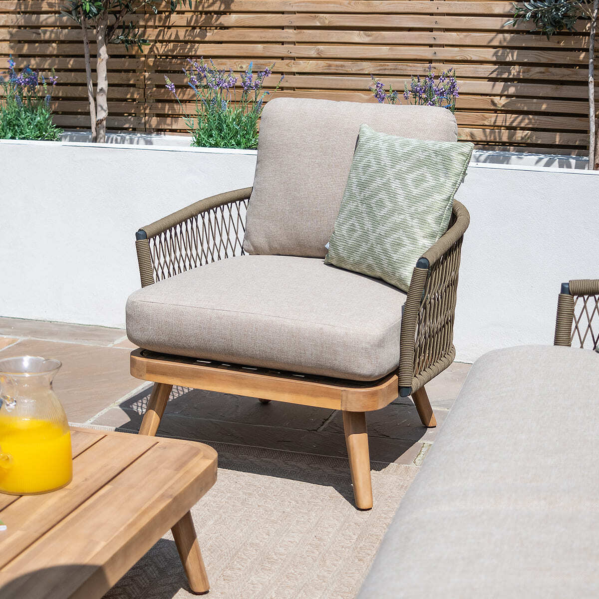 Homeflair - Bali Rope Weave 3 Seat Sofa Set