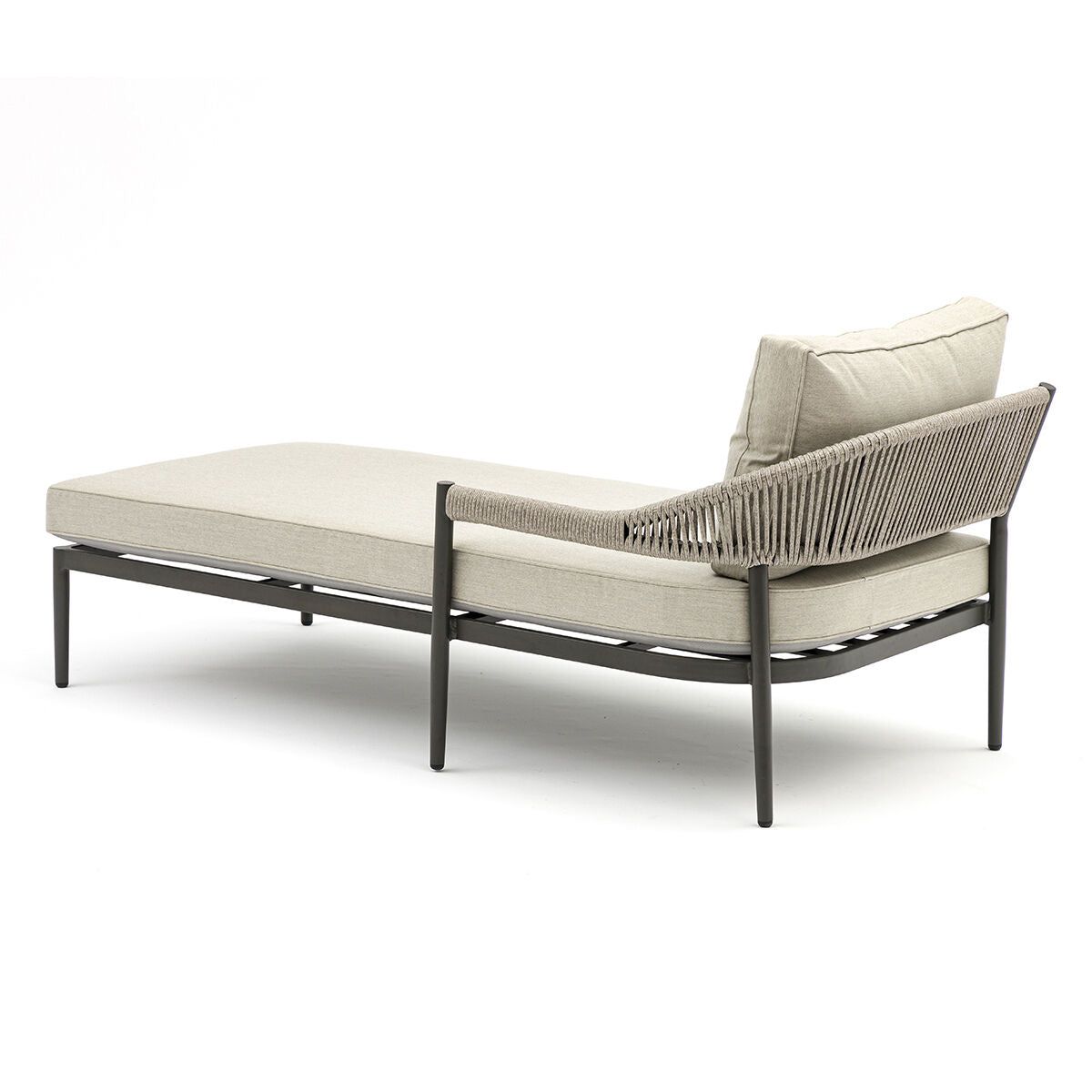 Homeflair - Roma Rope Weave Sunlounger Set