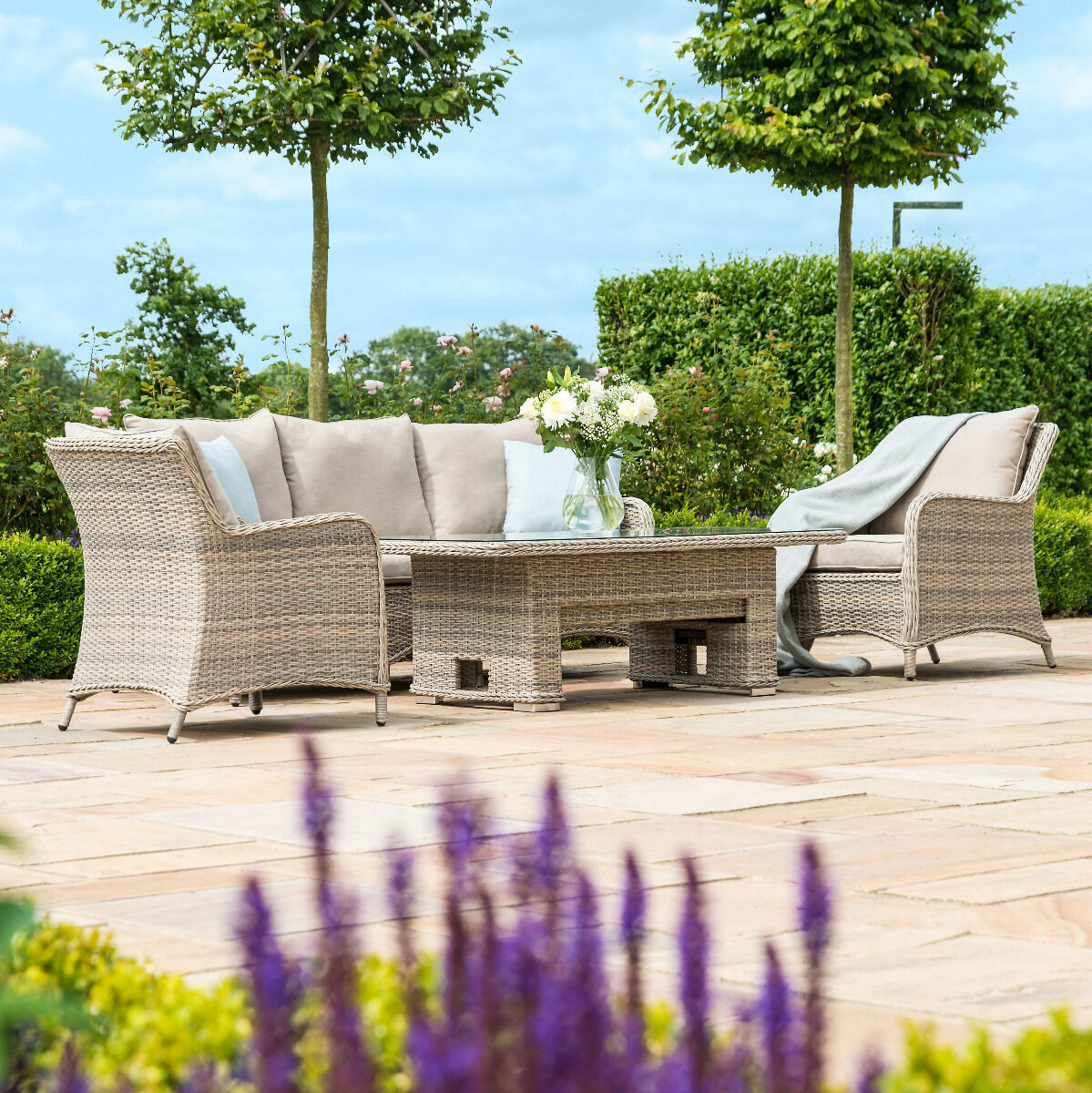 Homeflair - Cotswold Sofa Rattan Dining Set
