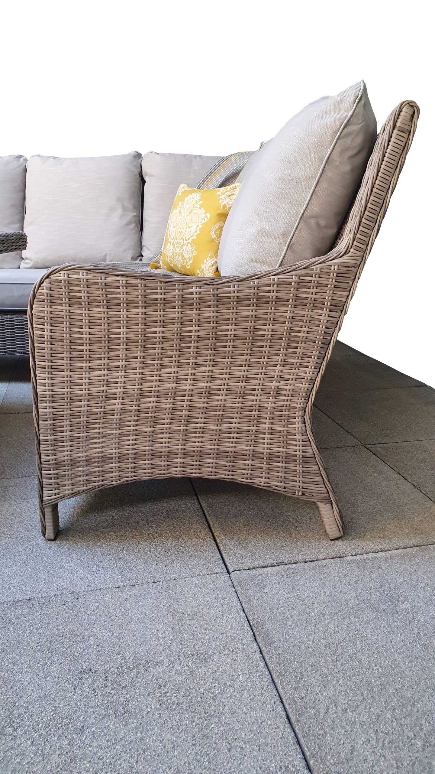 Rattan Corner Dining Sofa with Lift Table | Alexandra | Alex0315