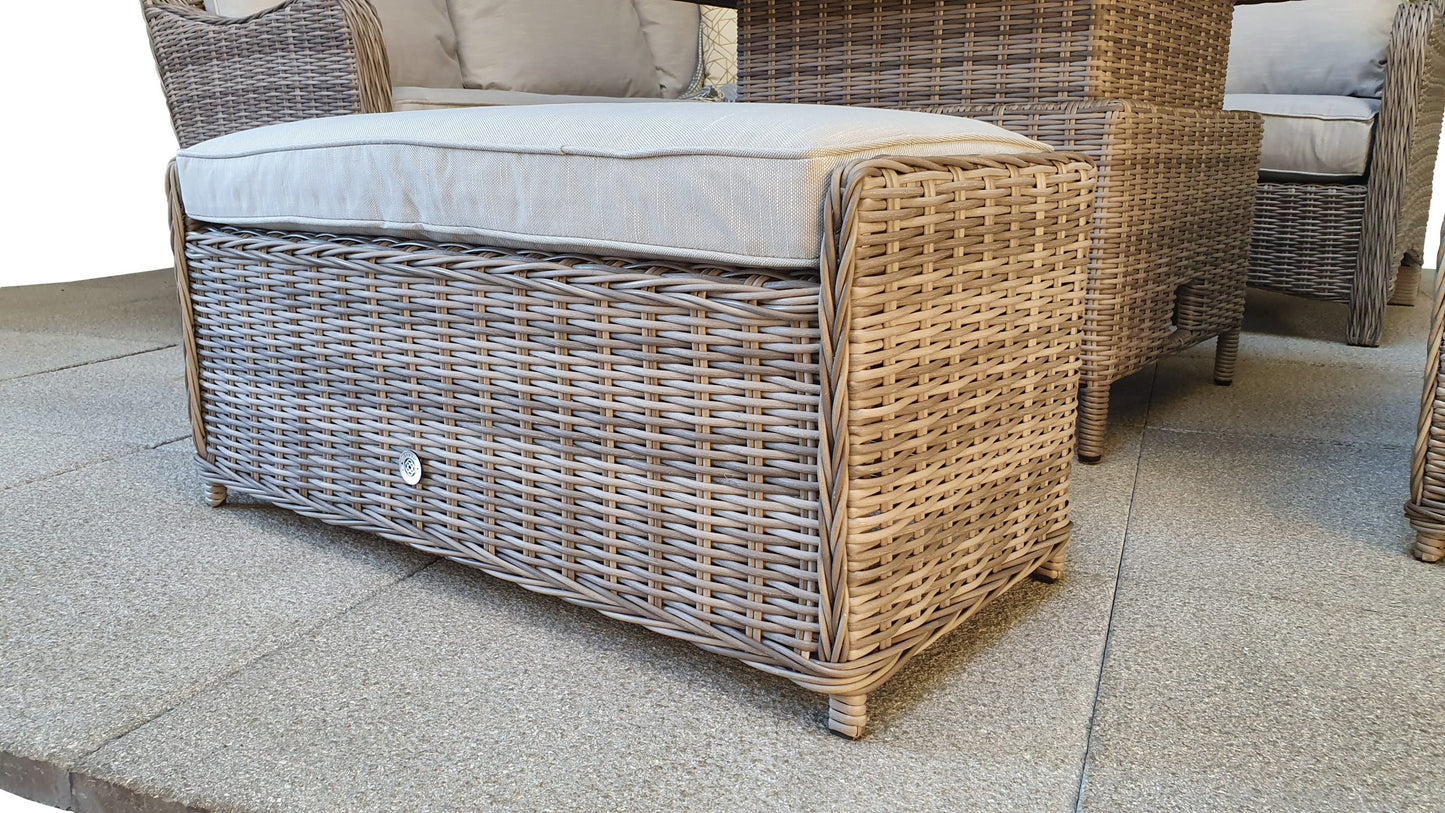 Rattan Corner Dining Sofa with Lift Table | Alexandra | Alex0315