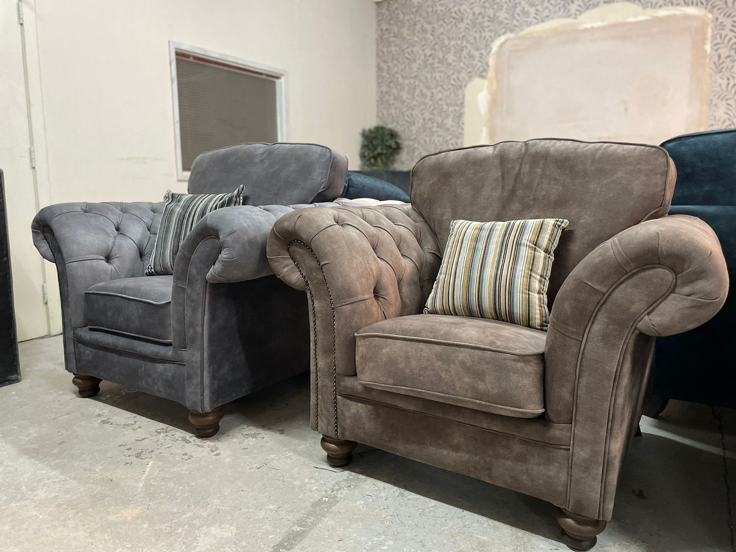 Modular Bespoke Buckingham Fabric Sofa Collection | Red Rose