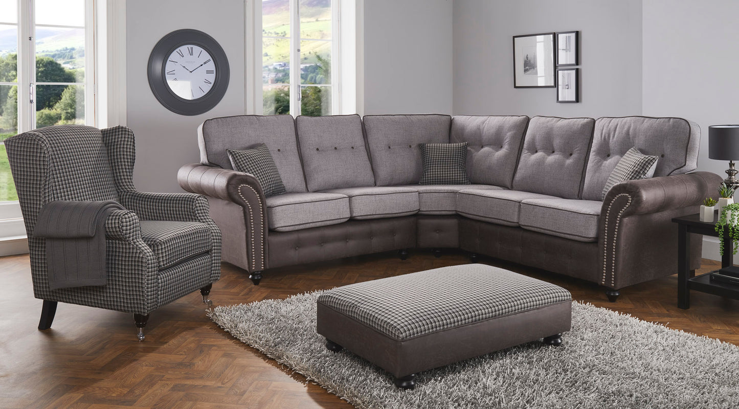 Modular Bespoke Barcelona Fabric Sofa Collection | Red Rose