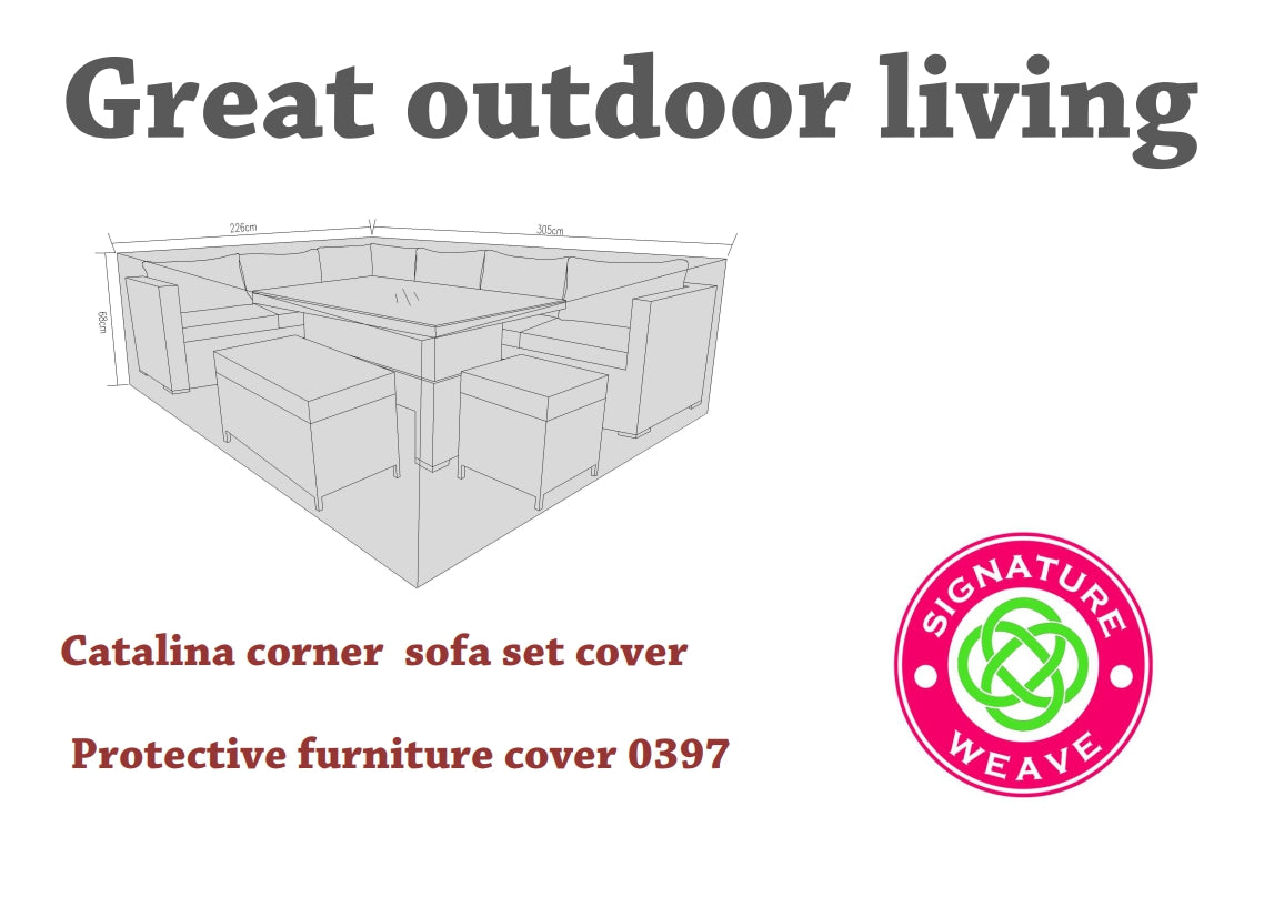 Rattan Protective Cover for Catalina Set 226 x 305cm | Cove0397