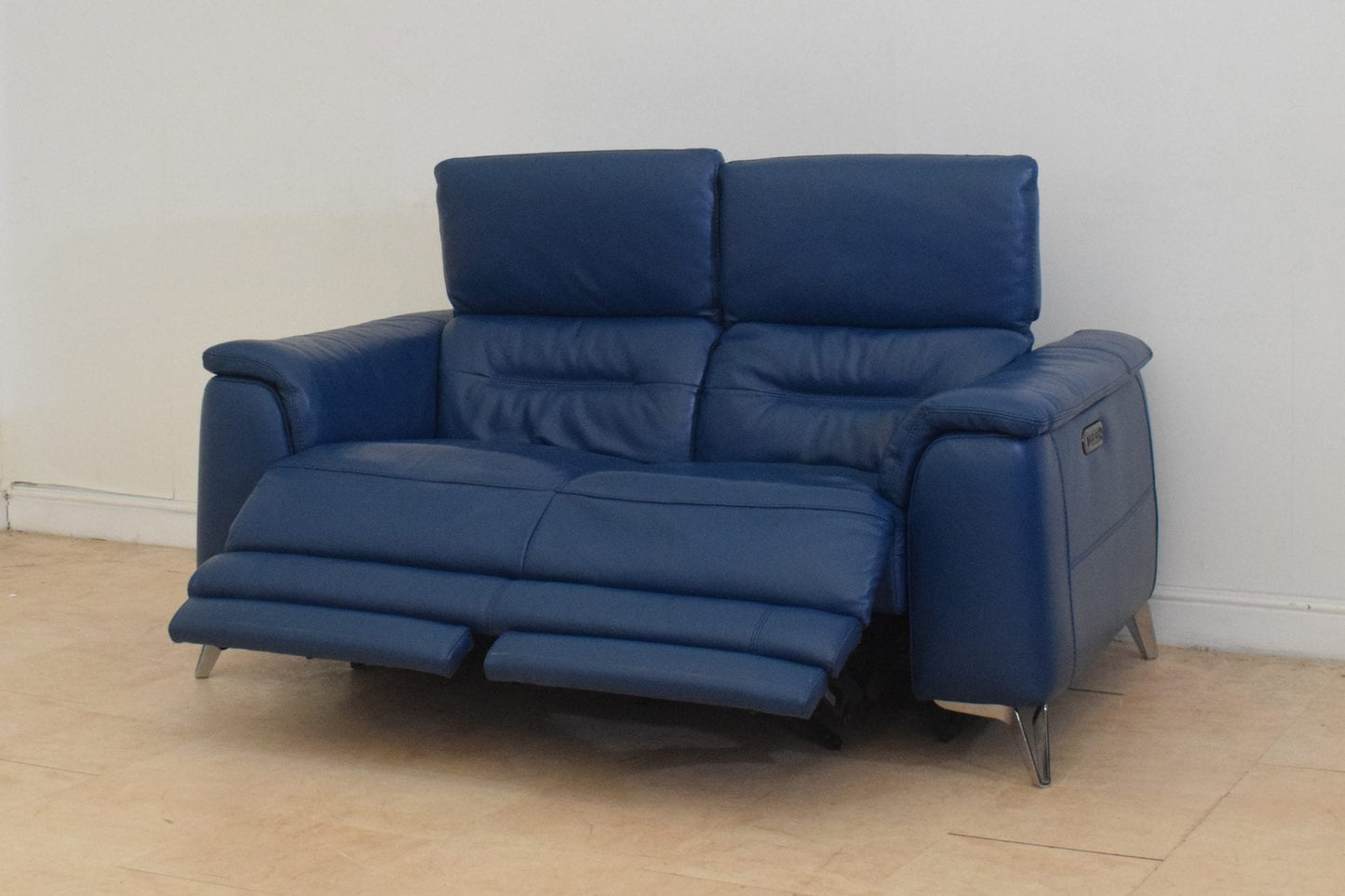 Cobalt Ex-Display Leather 2 Seater Recliner Sofa | EX057
