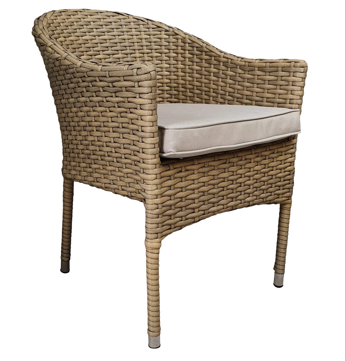 Rattan Large Dining Table + 6 Stacking Chairs | Darcey | Darc0222_Darc0191