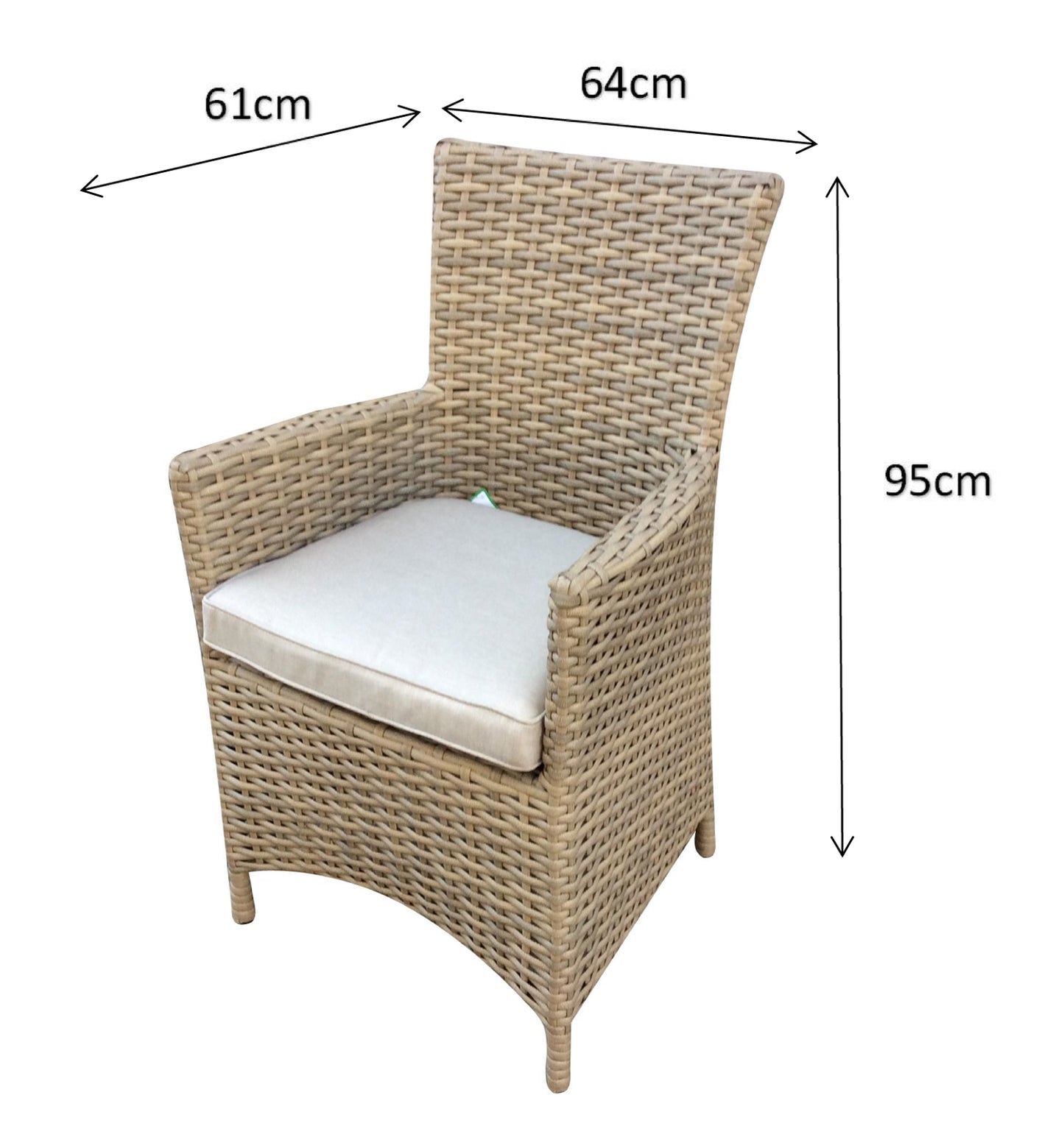 Rattan Bistro Set with 2 High Back Chairs | Darcey | Darc0264_Darc0256
