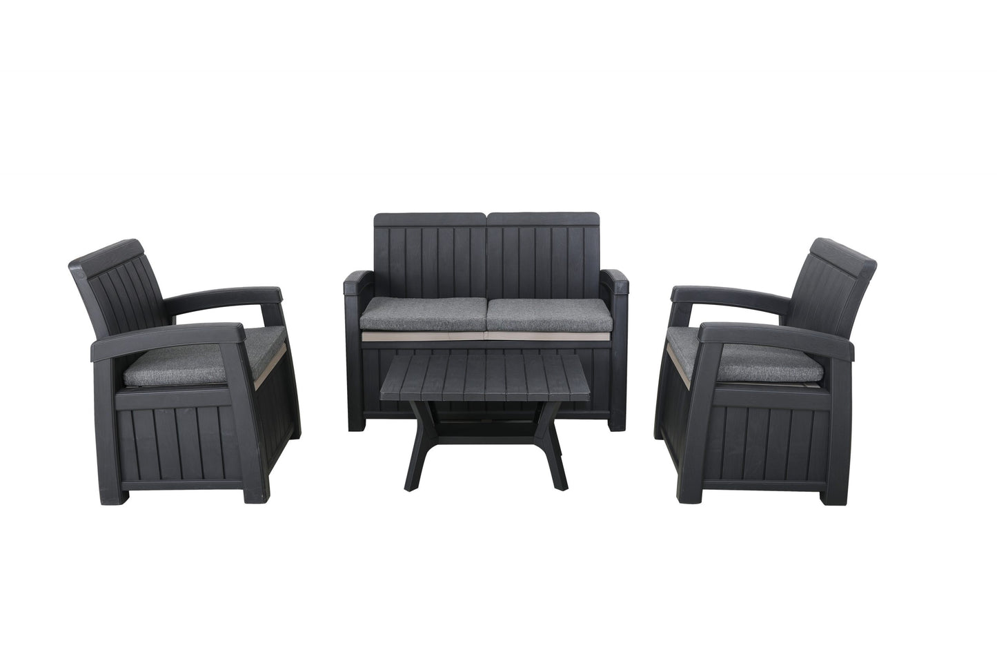 Rattan Storage 2 seater Sofa Set with cushions | AMIR | Faro 05