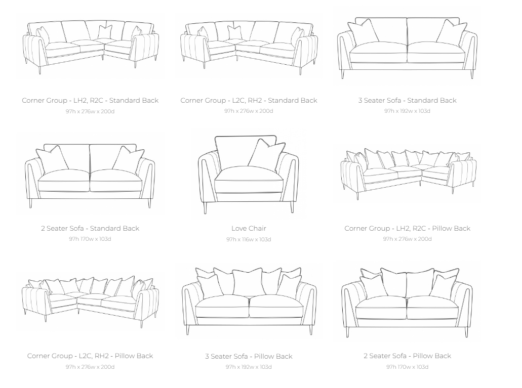 Harlow Fabric Sofa Collection | Buoyant Upholstery