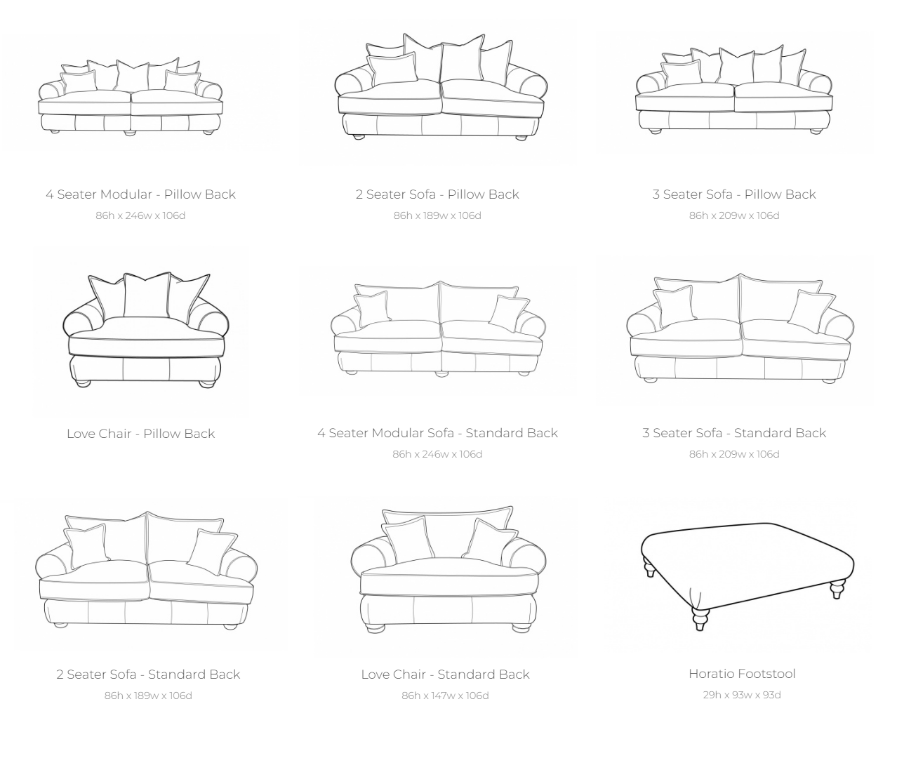Horatio Mix Fabric & Leather Sofa Collection | Buoyant Upholstery