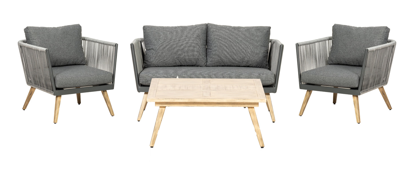 Rattan Milan Four Seater Sofa Lounging Set | AMIR | MIL2SOF-WS