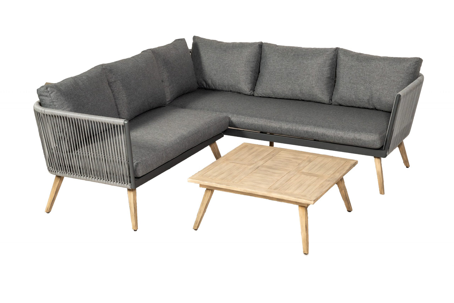 Rattan Milan Five Seater Corner Lounging Set | AMIR | MILCORLOU-WS