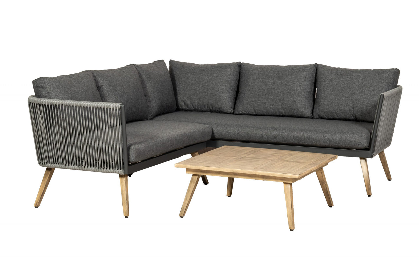 Rattan Milan Five Seater Corner Lounging Set | AMIR | MILCORLOU-WS